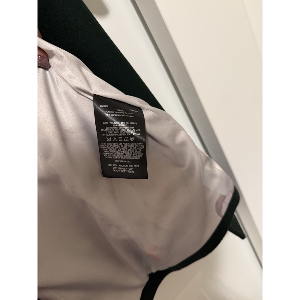 Ted Baker Forest Green Teddy Coat - Picture 5 of 6
